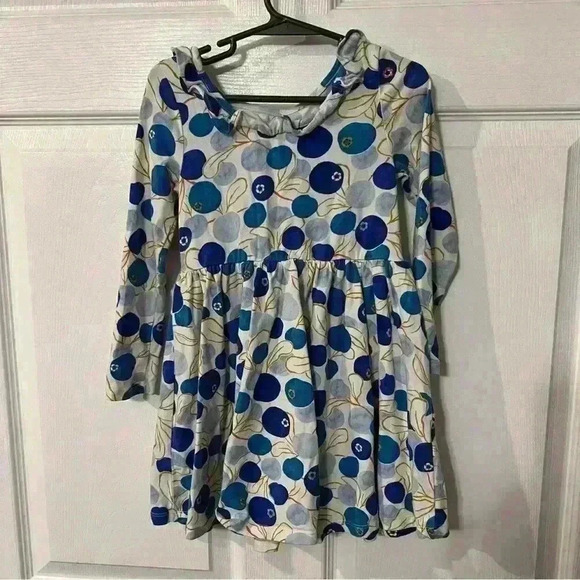 Tea Collection Cotton Blend Casual Dress with Maine Blueberries. Size 4 EUC - Picture 3 of 6